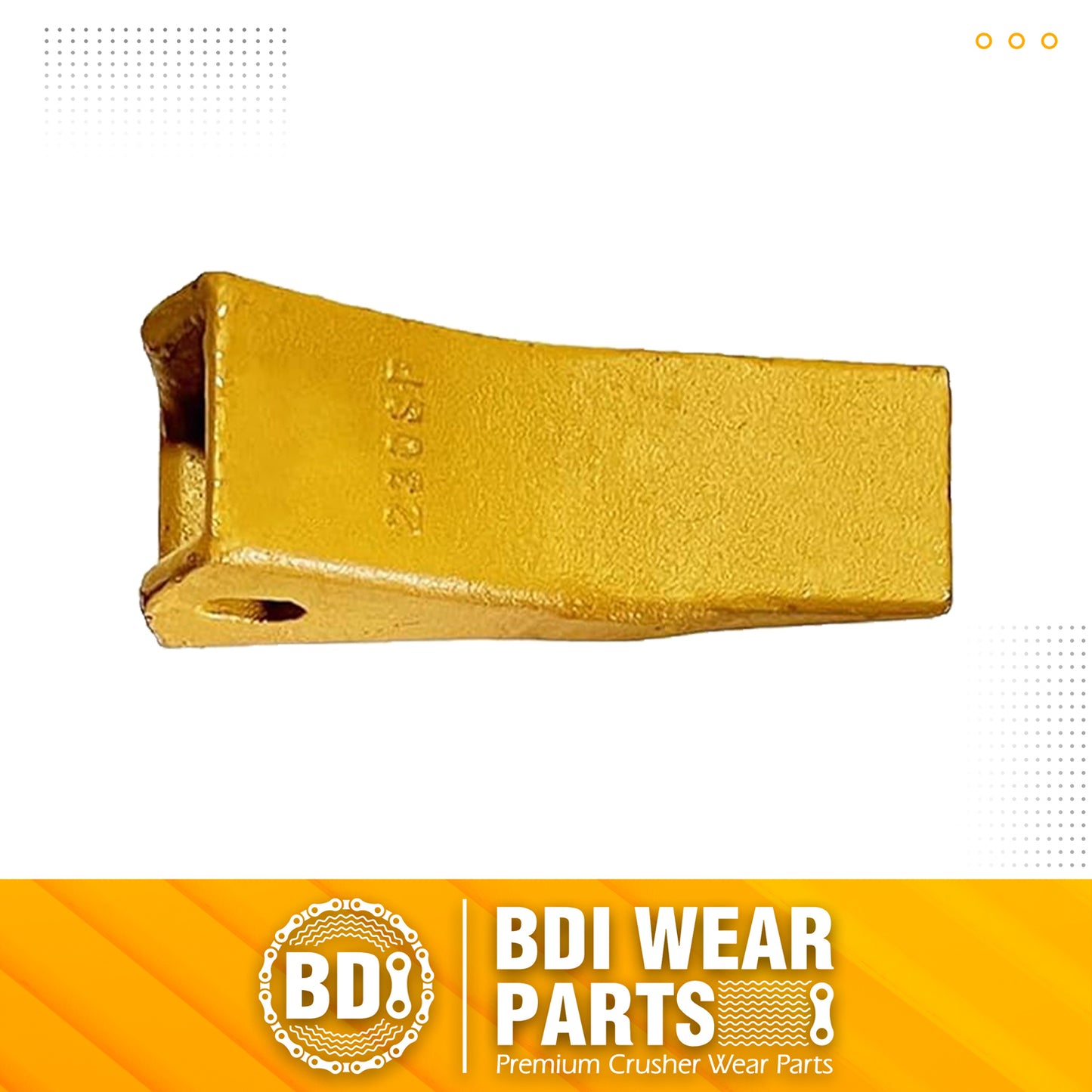 BDI Wear Parts Assembly U43792 Bucket Tooth Adapter + 230SP Casting Bucket Teeth with TF23P Flex Pins/Weld on Bucket Teeth Compatible with Hensley Excavator
