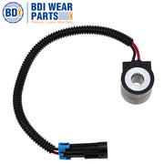 BDI Wear Parts 6671025 12V Solenoid Valve Coil w/Connector Replacement for Bobcat Skid Steer Loader 853 863 864 873