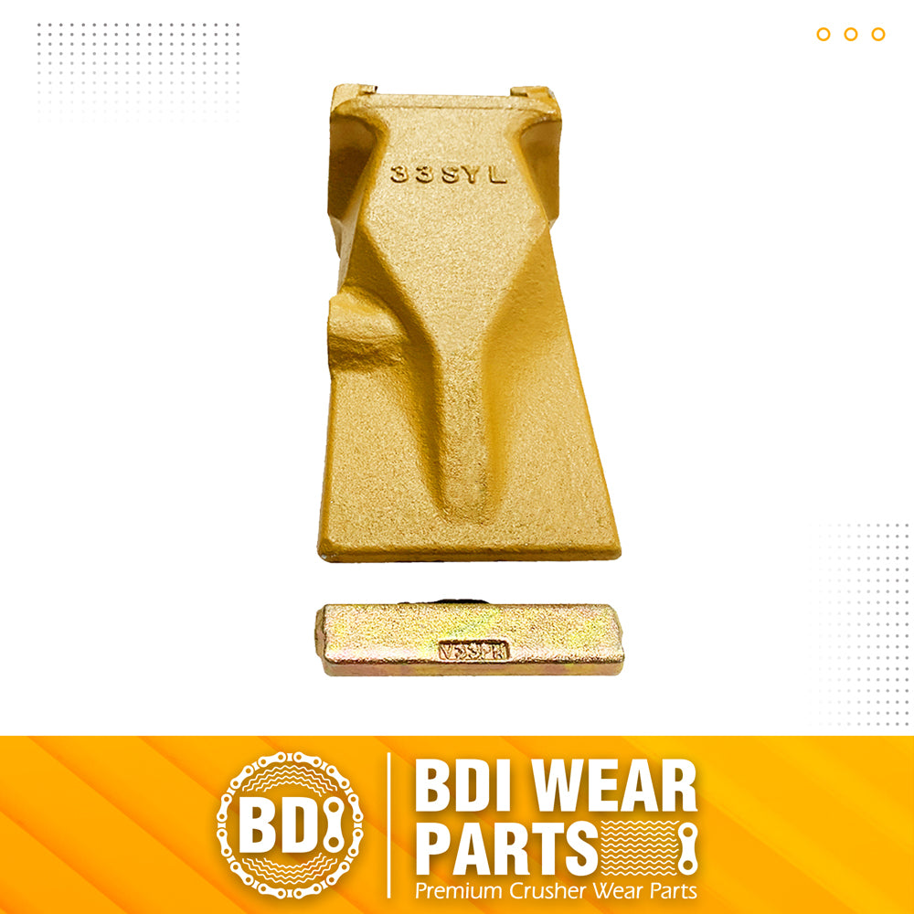 BDI Wear Parts V33SYL Esco Style Dirt Bucket Teeth Bucket Digging Tooth with V33PN Pin