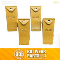 BDI Wear Parts X156S Short Dirt Teeth Hensley Style Bucket Teeth/Tooth with P156 Roll Pins - 4 Pack