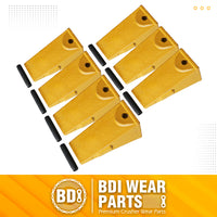 BDI Wear Parts X156 Dirt Teeth Hensley Style Bucket Teeth/Tooth & P156 Roll Pins - 7 Pack