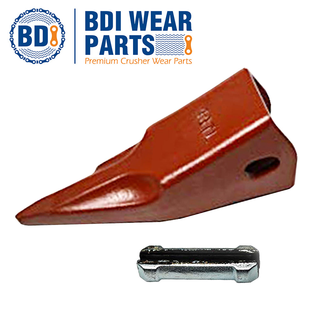 BDI Wear Parts 23TL Tiger Bucket Teeth Bucket Digging Teeth/Bucket Tooth with 23FP Flex Pins - 5 Pack