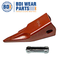 BDI Wear Parts 23TL Tiger Bucket Teeth Bucket Digging Teeth/Bucket Tooth with 23FP Flex Pins - 5 Pack