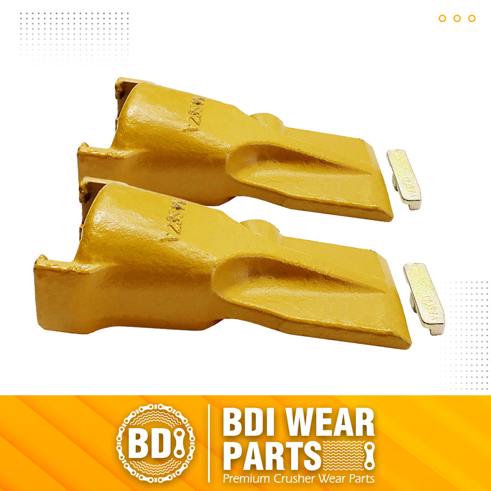 BDI Wear Parts V23SYL Esco Style Dirt Bucket Teeth Digging Tooth with V23PN Pins - 2 Set