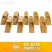 BDI Wear Parts 6684447 Trenching Bucket Teeth, Bobcat Style Skid Steer Backhoe Bolt On Tooth Unitooth - 9 Pack