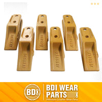 BDI Wear Parts 6684447 Trenching Bucket Teeth, Bobcat Style Skid Steer Backhoe Bolt On Tooth Unitooth - 6 Pack