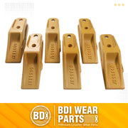 BDI Wear Parts 6684447 Trenching Bucket Teeth, Bobcat Style Skid Steer Backhoe Bolt On Tooth Unitooth - 6 Pack