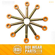BDI Wear Parts Bucket Teeth Pins 8E6258 8E6259 Retainer Fits CAT J250 1U3251 1U3252 Series -10PK