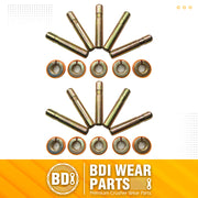 BDI Wear Parts Bucket Teeth Pins 8E6258 8E6259 Retainer Fits CAT J250 1U3251 1U3252 Series -10PK