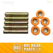 BDI Wear Parts Bucket Teeth Pins 8E6258 8E6259 Retainer Fits CAT J250 1U3251 1U3252 Series - 5PK