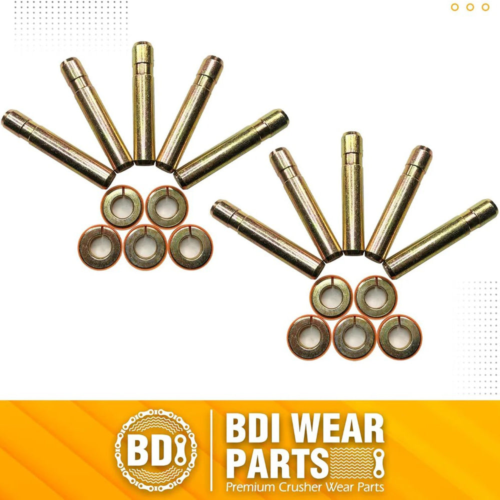 BDI Wear Parts Bucket Teeth Pins 8E6358 and 8E6359 Retainers Fits Cat J350 Caterpillar Style 1U3351 1U3352 Series Tooth - 10 Pack