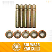 BDI Wear Parts Bucket Teeth Pins 8E6358 and 8E6359 Retainers Fits Cat J350 Caterpillar Style 1U3351 1U3352 Series Tooth - 5 Pack