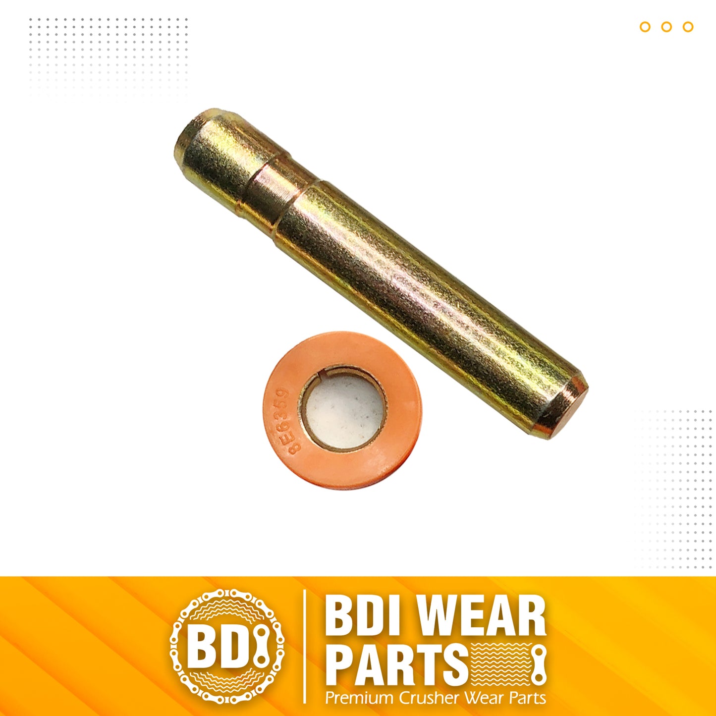 BDI Wear Parts Bucket Teeth Pins 8E6358 and 8E6359 Retainers Fits Cat J350 Caterpillar Style 1U3351 1U3352 Series Tooth - 5 Pack