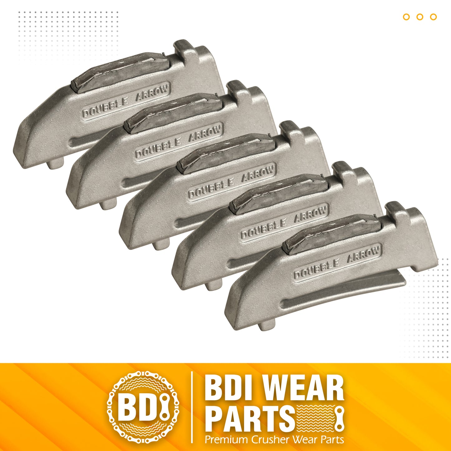 BDI Wear Parts K330S Flex Pin Fits X330 Dirt Tooth Hensley Style Digging Bucket Tooth/Bucket Teeth - 5PCS