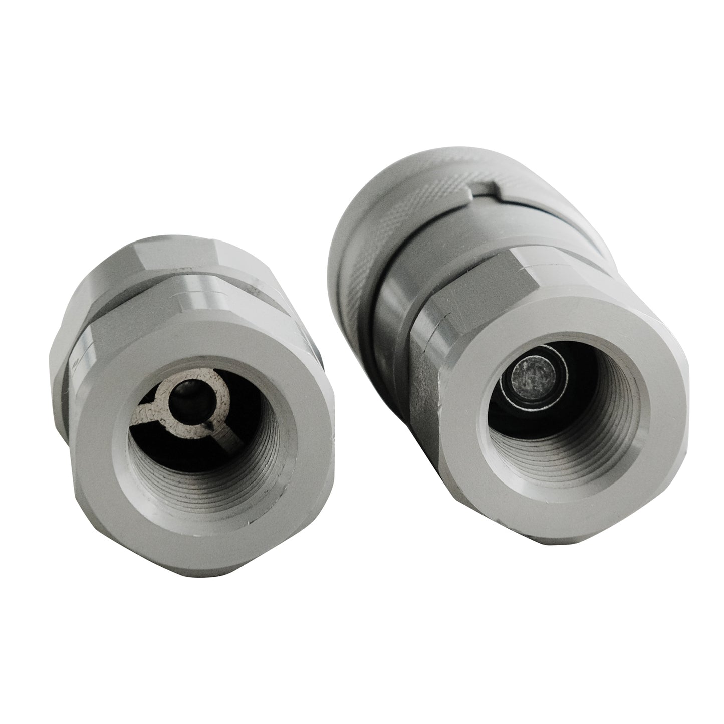 BDI Wear Parts 1/2" NPT Flat Face Hydraulic Coupler Skid Steer Quick Connect Disconnect Coupling 1/2 Body/Coupling Quick Connect with Dust caps
