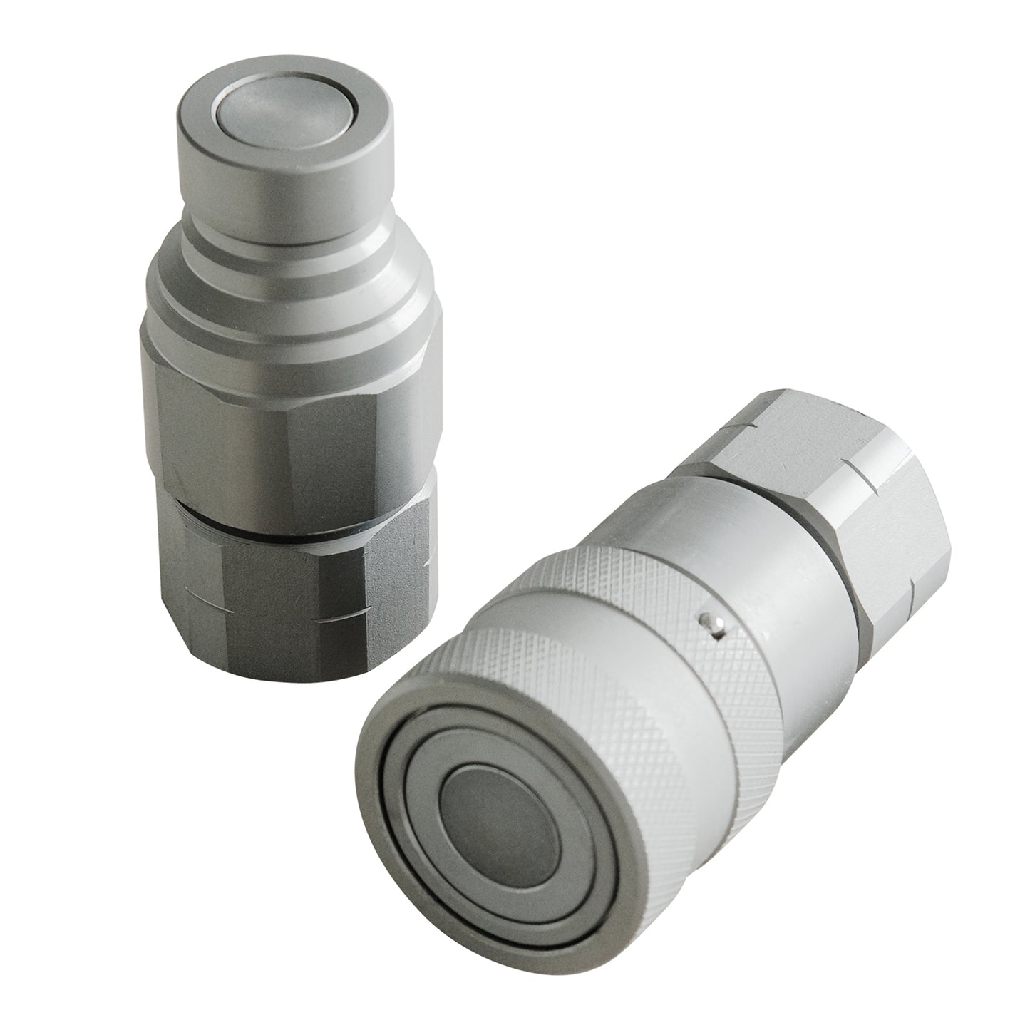 BDI Wear Parts 1/2" NPT Flat Face Hydraulic Coupler Skid Steer Quick Connect Disconnect Coupling 1/2 Body/Coupling Quick Connect with Dust caps