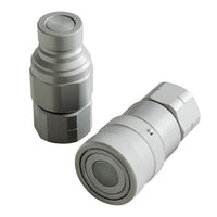 BDI Wear Parts 1/2" NPT Flat Face Hydraulic Coupler Skid Steer Quick Connect Disconnect Coupling 1/2 Body/Coupling Quick Connect with Dust caps