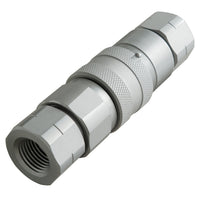 BDI Wear Parts 1/2" NPT Flat Face Hydraulic Coupler Skid Steer Quick Connect Disconnect Coupling 1/2 Body/Coupling Quick Connect with Dust caps