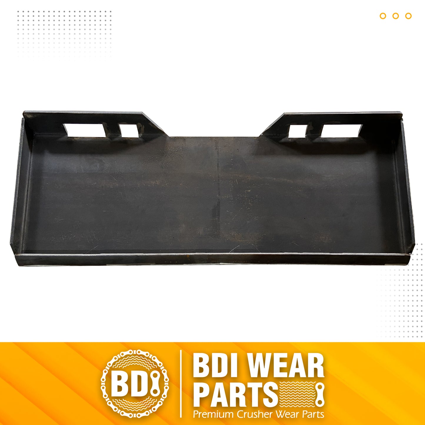 BDI Wear Parts 5/16" Skid Steer Mount Plate – Universal Heavy Duty Quick Attach Plate