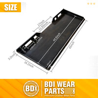 BDI Wear Parts 5/16" Skid Steer Mount Plate – Universal Heavy Duty Quick Attach Plate