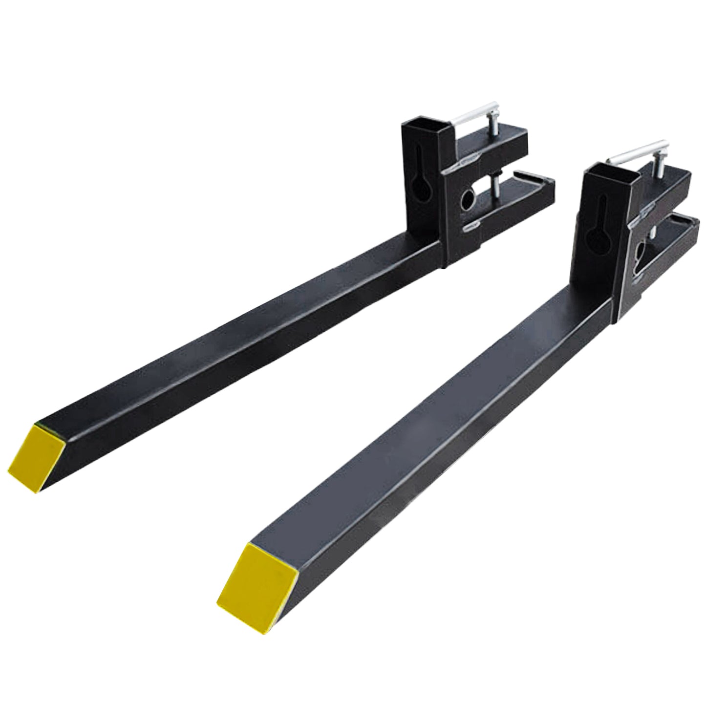 BDI Wear Parts 43" Total Length 1500 Lbs Pallet Forks Chain Heavy-Duty Front Loader Forks Pallet Forks for Loader Bucket Skid Steer Tractor Without Bar