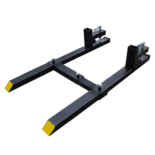 BDI Wear Parts 43" Total Length 1500 Lbs Pallet Forks Chain Heavy-Duty Front Loader Forks Pallet Forks for Loader Bucket Skid Steer Tractor with Bar