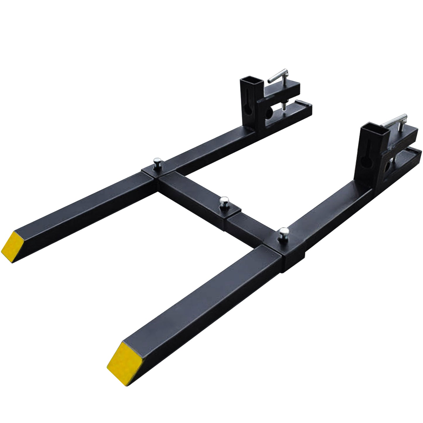 BDI Wear Parts 60" Total Length 1500 Lbs Pallet Forks Chain Heavy-Duty Front Loader Forks Pallet Forks for Loader Bucket Skid Steer Tractor with Bar