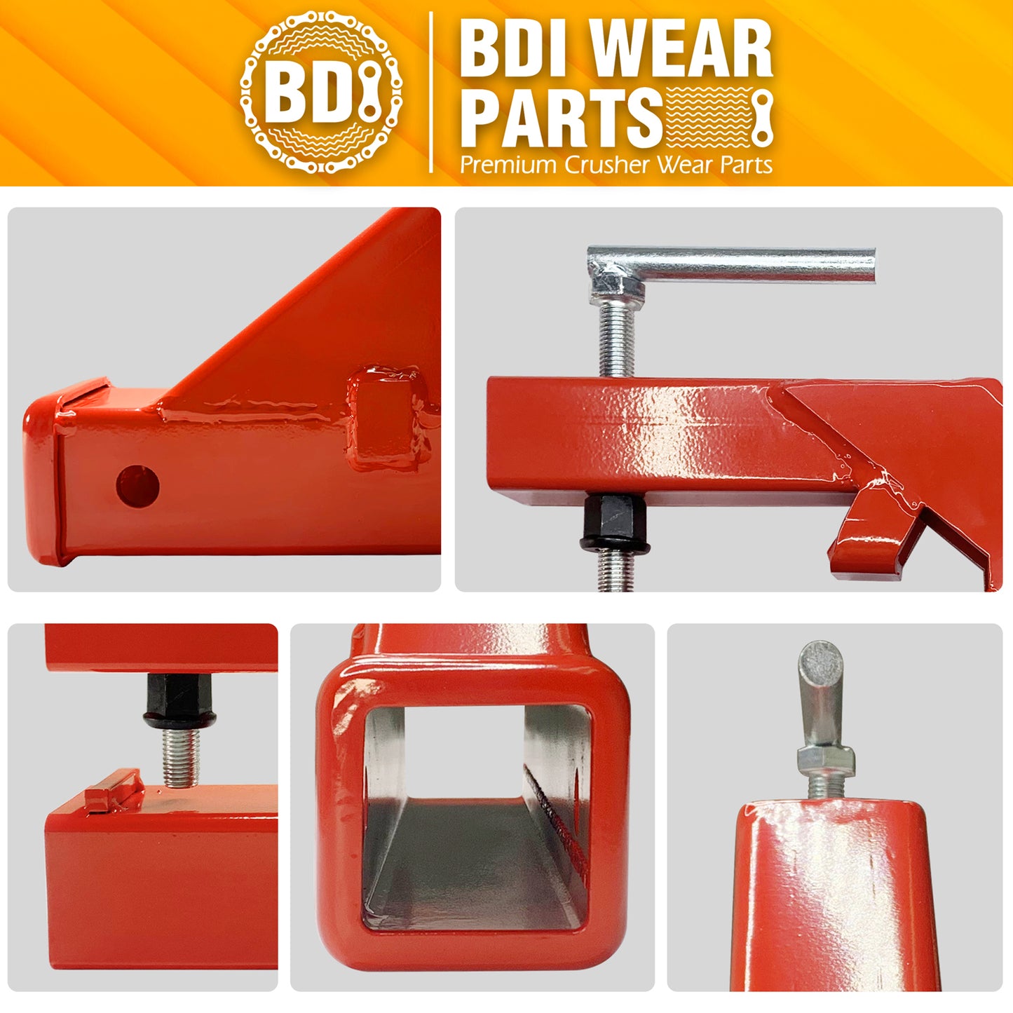 BDI Wear Parts Trailer Hitch, Trailer Hitch Receiver 2 "Ball Mount Receiver Adapter