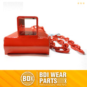 BDI Wear Parts Forklift Hook Receiver Tray Fork Trailer Traction Adapter, Fork Trailer Traction Adapter with Chain