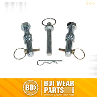 BDI Wear Parts 3 Point Trailer Hitch with 2" Receiver for Category 1 Tow Tractors Gooseneck Drawbar Adapter, Heavy Duty Black Standard Towing Hitch Attachment