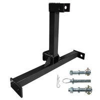 BDI Wear Parts 3 Point Trailer Hitch with 2" Receiver for Category 1 Tow Tractors Gooseneck Drawbar Adapter, Heavy Duty Black Standard Towing Hitch Attachment