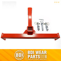 BDI Wear Parts 3 Point Trailer Hitch with 2" Receiver for Category 1 Tractor Gooseneck Drawbar Adapter Red Towing Hitch