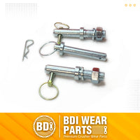BDI Wear Parts 3 Point Trailer Hitch with 2" Receiver for Category 1 Tractor Gooseneck Drawbar Adapter Red Towing Hitch