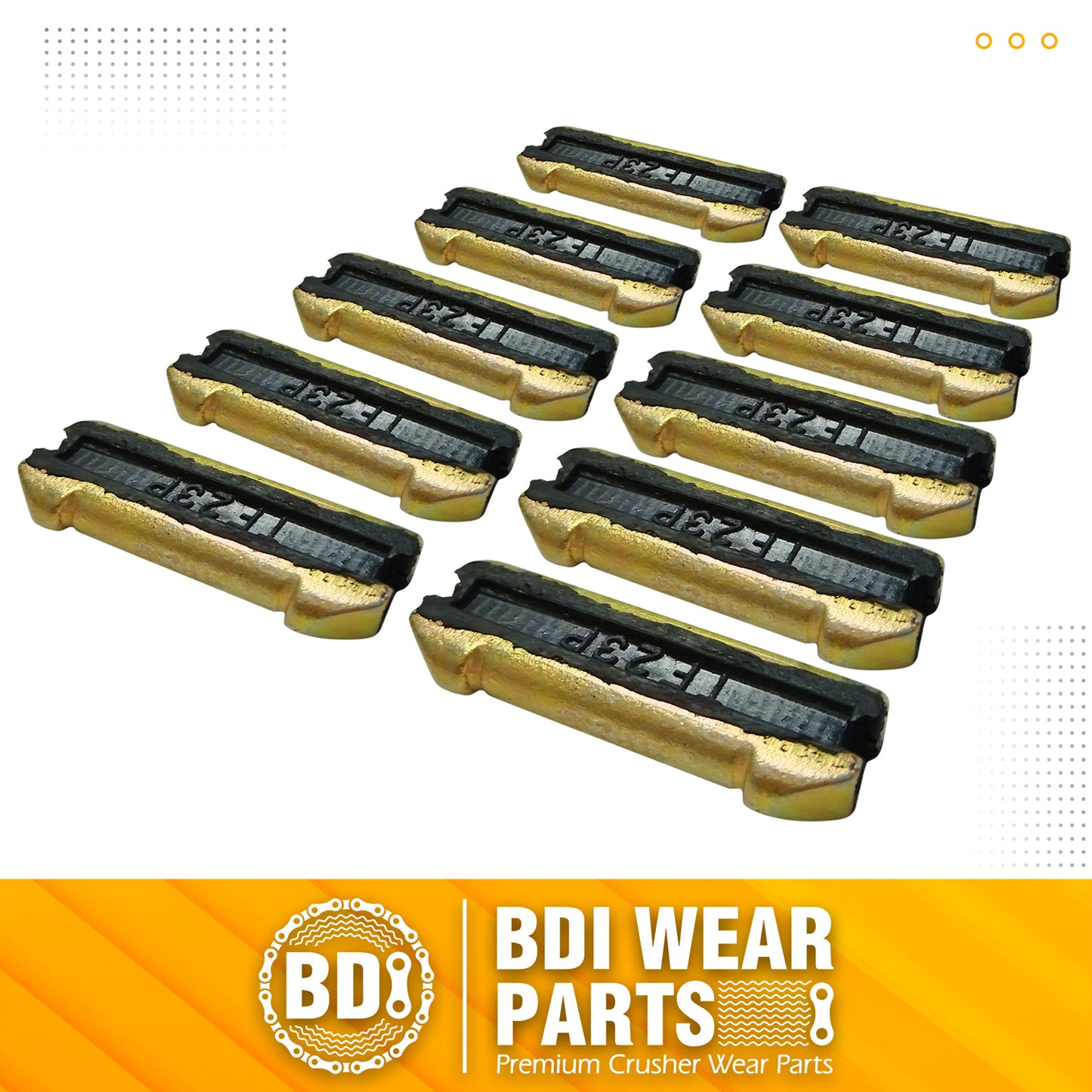 BDI Wear Parts Flex Pins 23P/TF23/23FPL Bucket Teeth Pins 2.48" Long for 23& 230 Series Bucket Teeth - 10 Pack