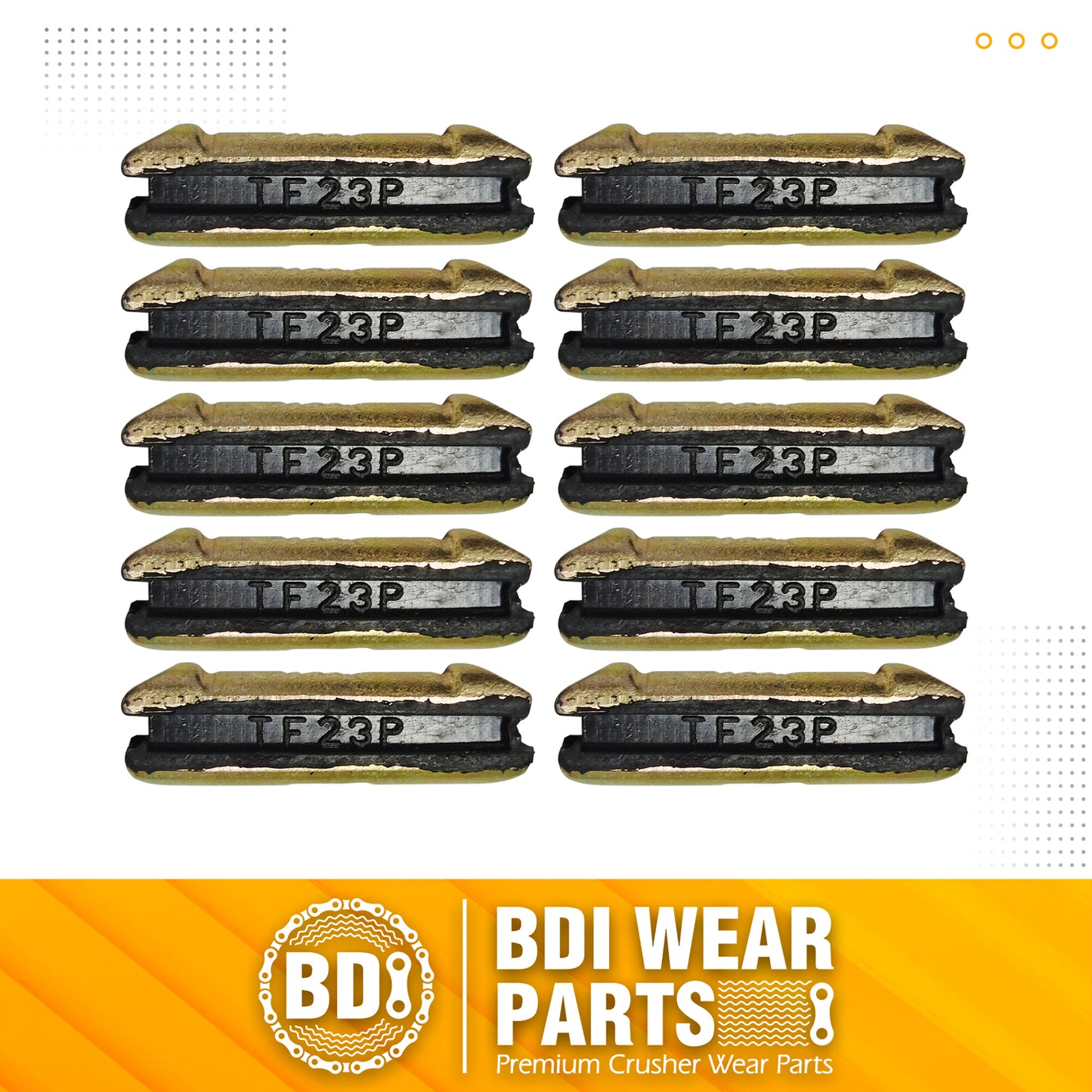 BDI Wear Parts Flex Pins 23P/TF23/23FPL Bucket Teeth Pins 2.48" Long for 23& 230 Series Bucket Teeth - 10 Pack