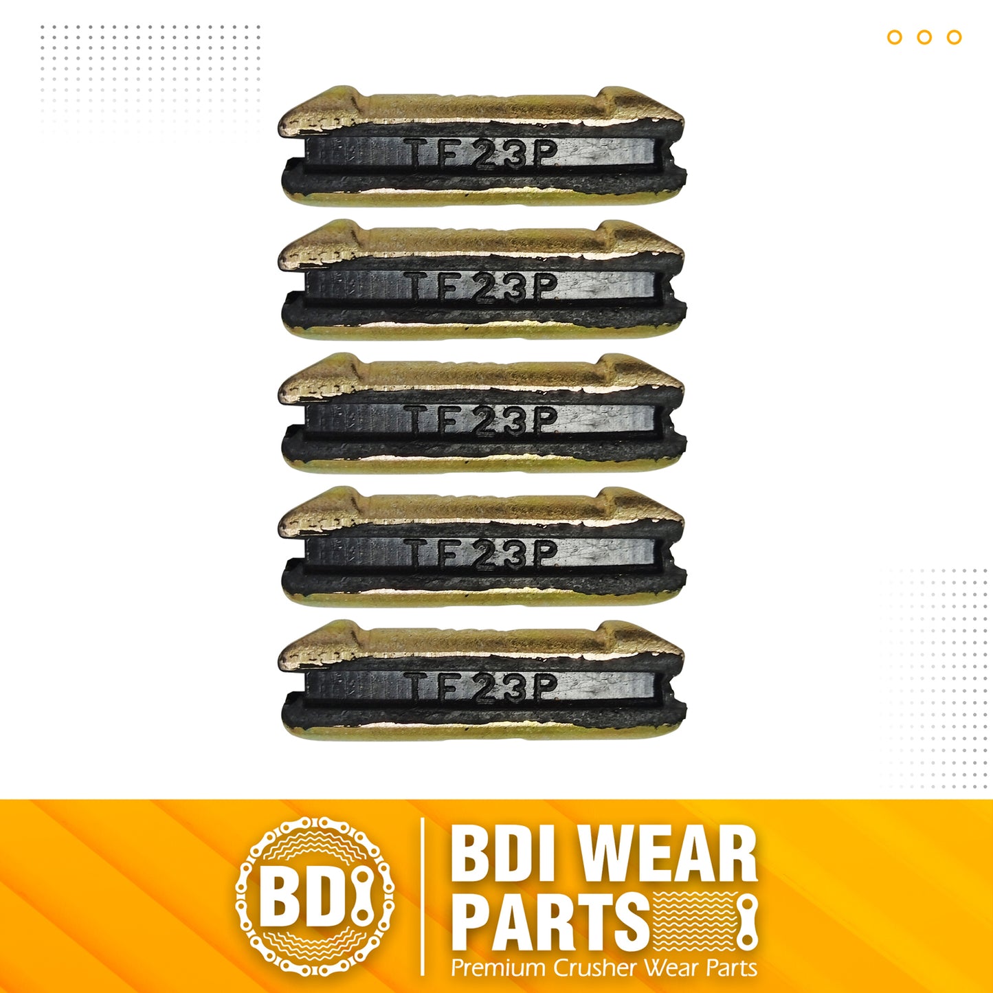 BDI Wear Parts Flex Pins 23P/TF23/23FPL Bucket Teeth Pins 2.48" Long for 23& 230 Series Bucket Teeth - 5 Pack