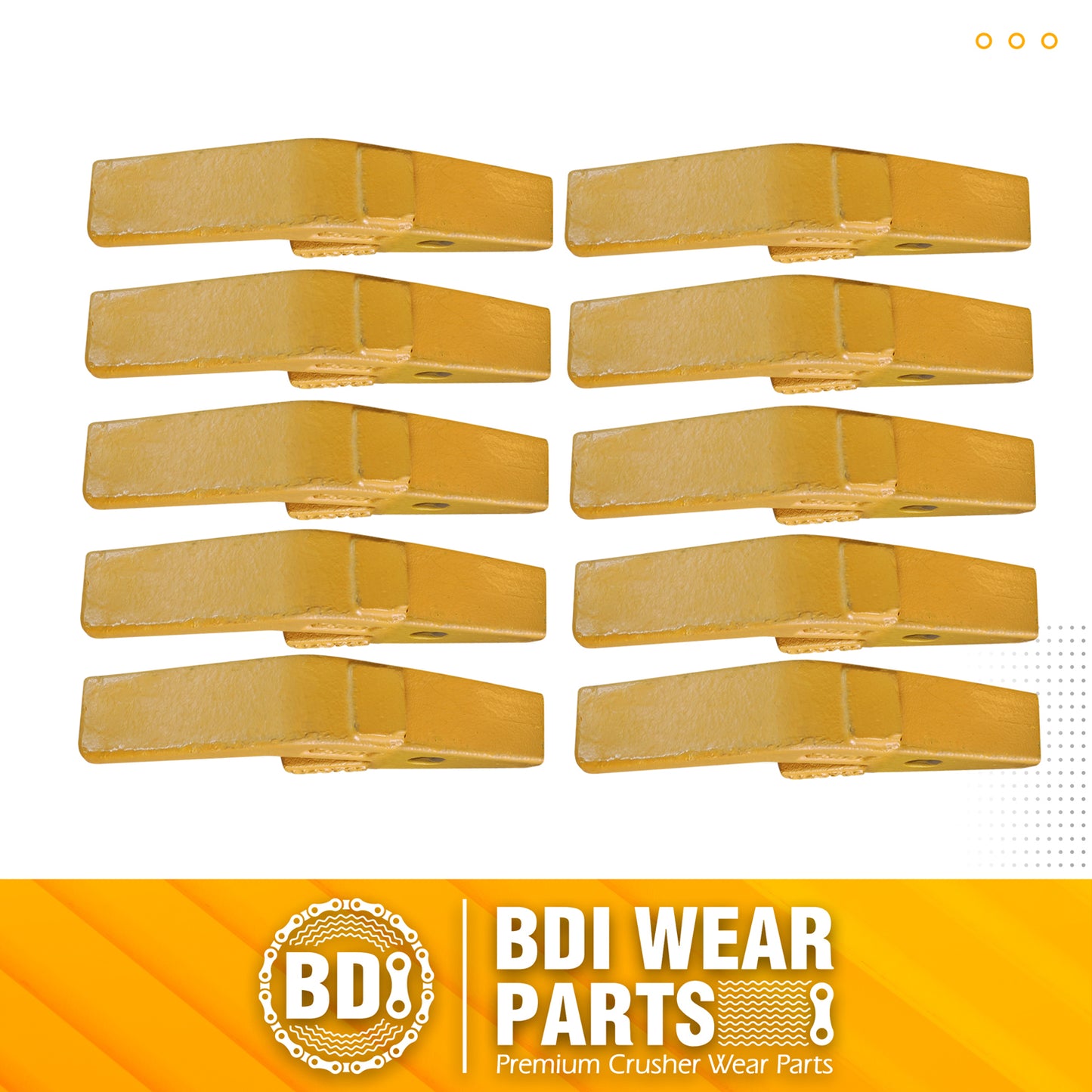 BDI Wear Parts U43792 Weld On Adapter for 23 230 Series Bucket Teeth, Backhoes - 10PCS