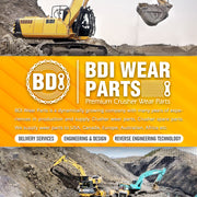 BDI Wear Parts U43792 Weld On Adapter for 23 230 Series Bucket Teeth, Backhoes - 10PCS