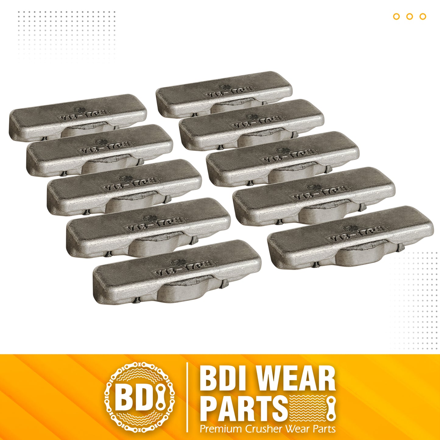 BDI Wear Parts V13-17PN Flex Pins Fits V13SYL/V17SYL Esco Style Bucket Teeth - 10PCS