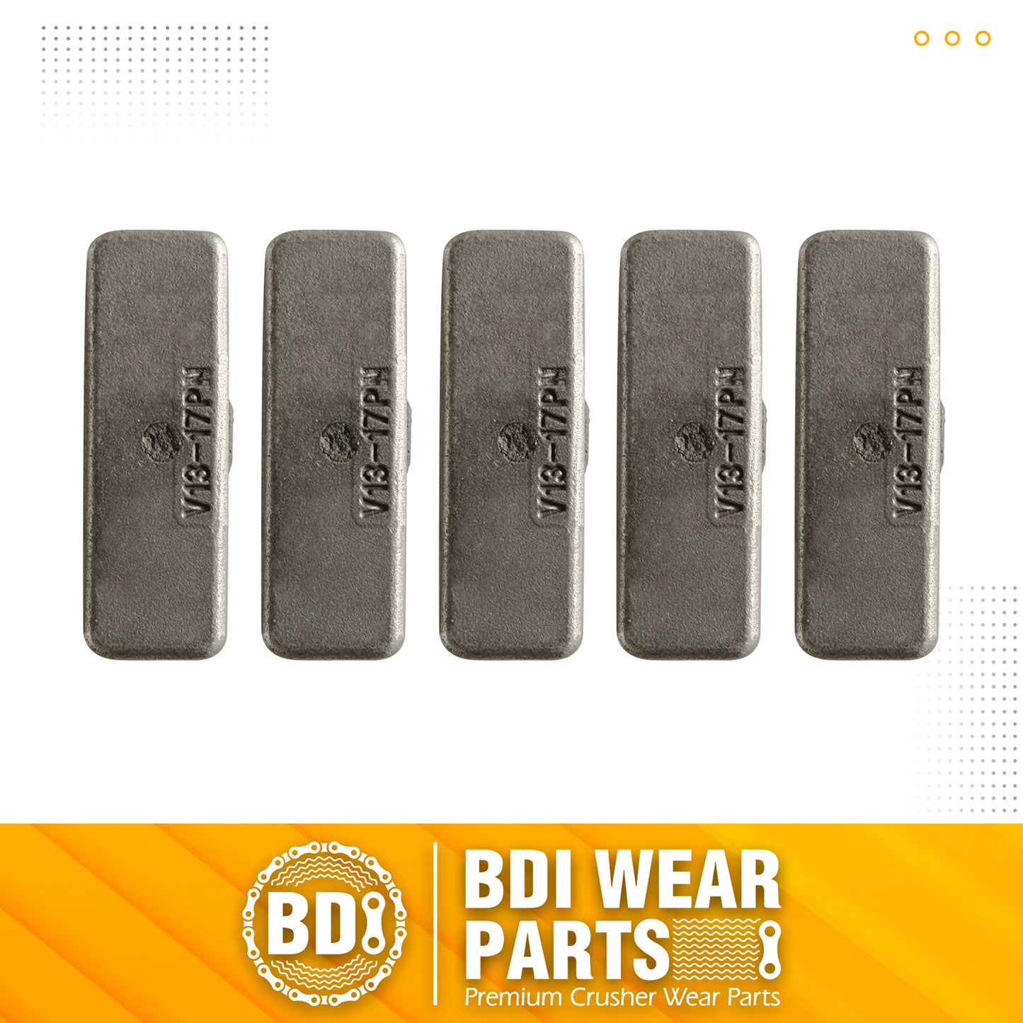 BDI Wear Parts V13-17PN Flex Pins Fits V13SYL/V17SYL Esco Style Bucket Teeth - 5PCS