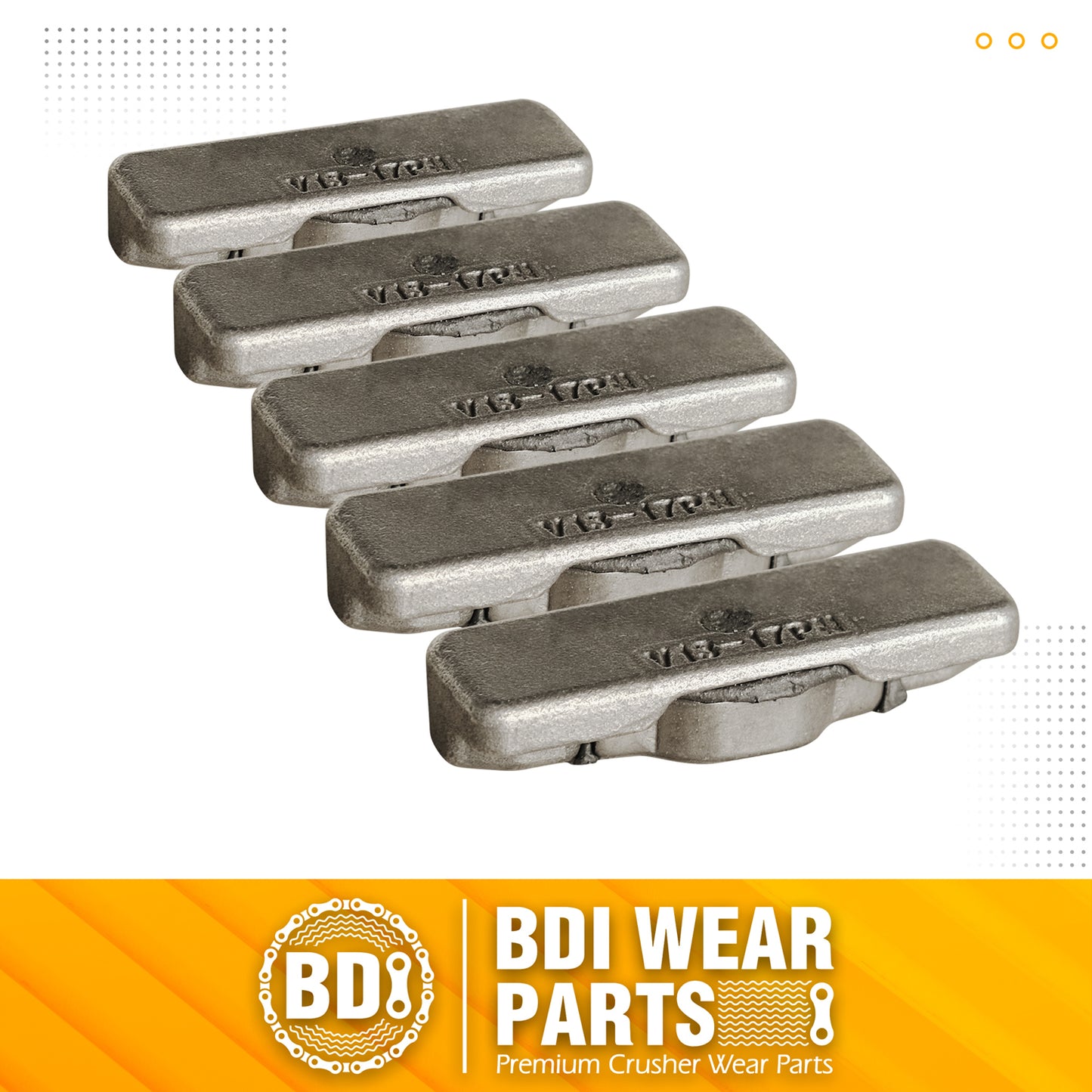 BDI Wear Parts V13-17PN Flex Pins Fits V13SYL/V17SYL Esco Style Bucket Teeth - 5PCS