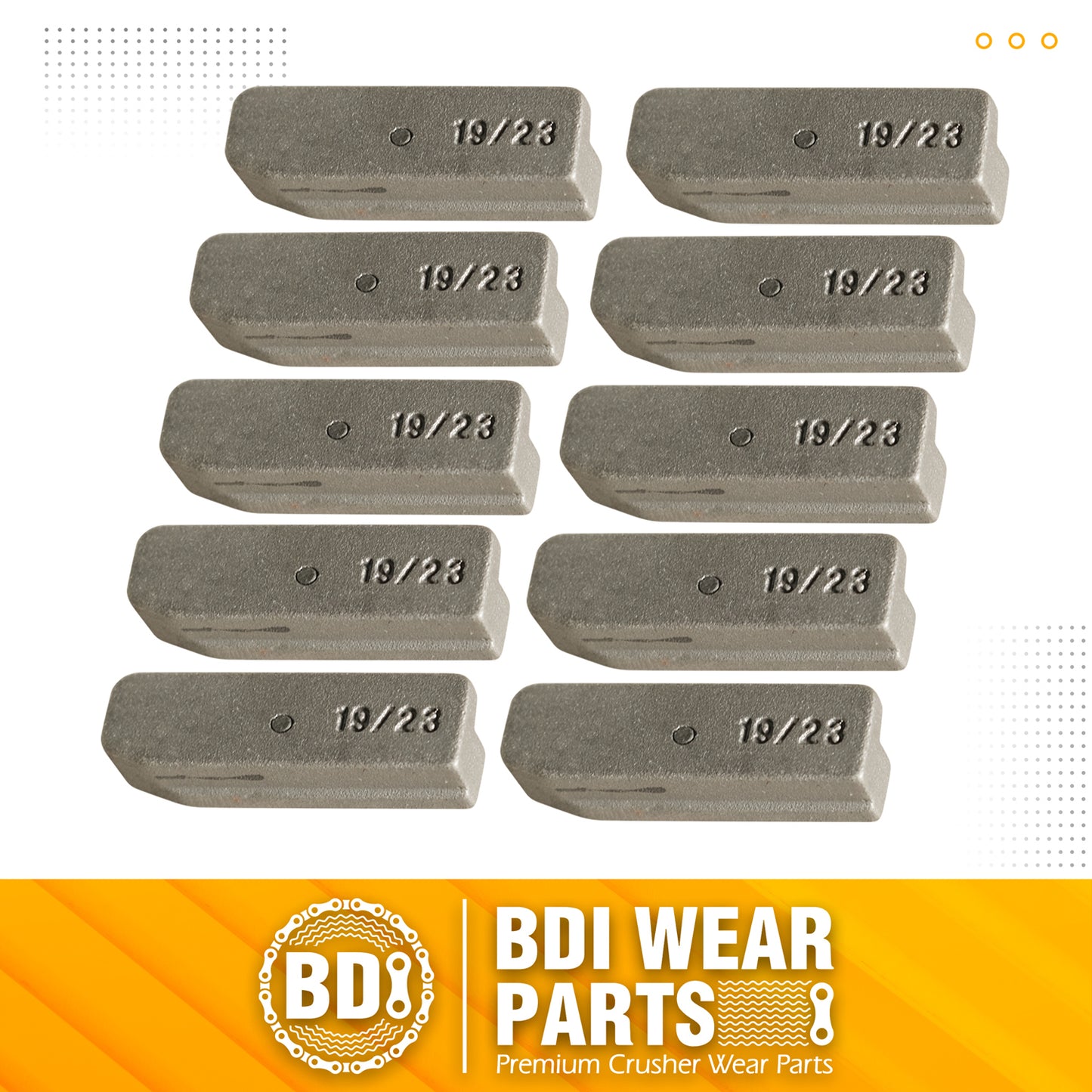 BDI Wear Parts V23PN Flex Pins Fits Esco Style Bucket Teeth V23SYL V19SYL - 10PCS