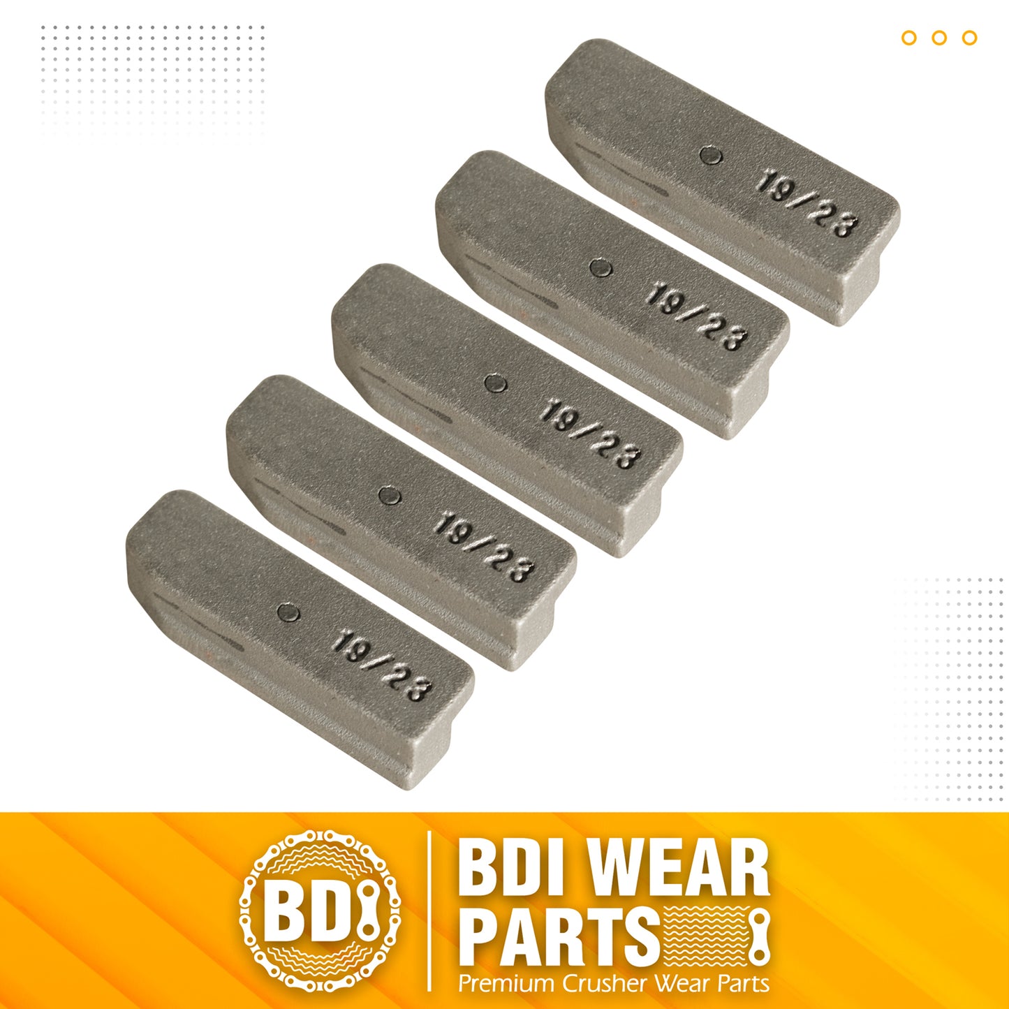 BDI Wear Parts V23PN Flex Pins Fits Esco Style Bucket Teeth V23SYL V19SYL - 5PCS