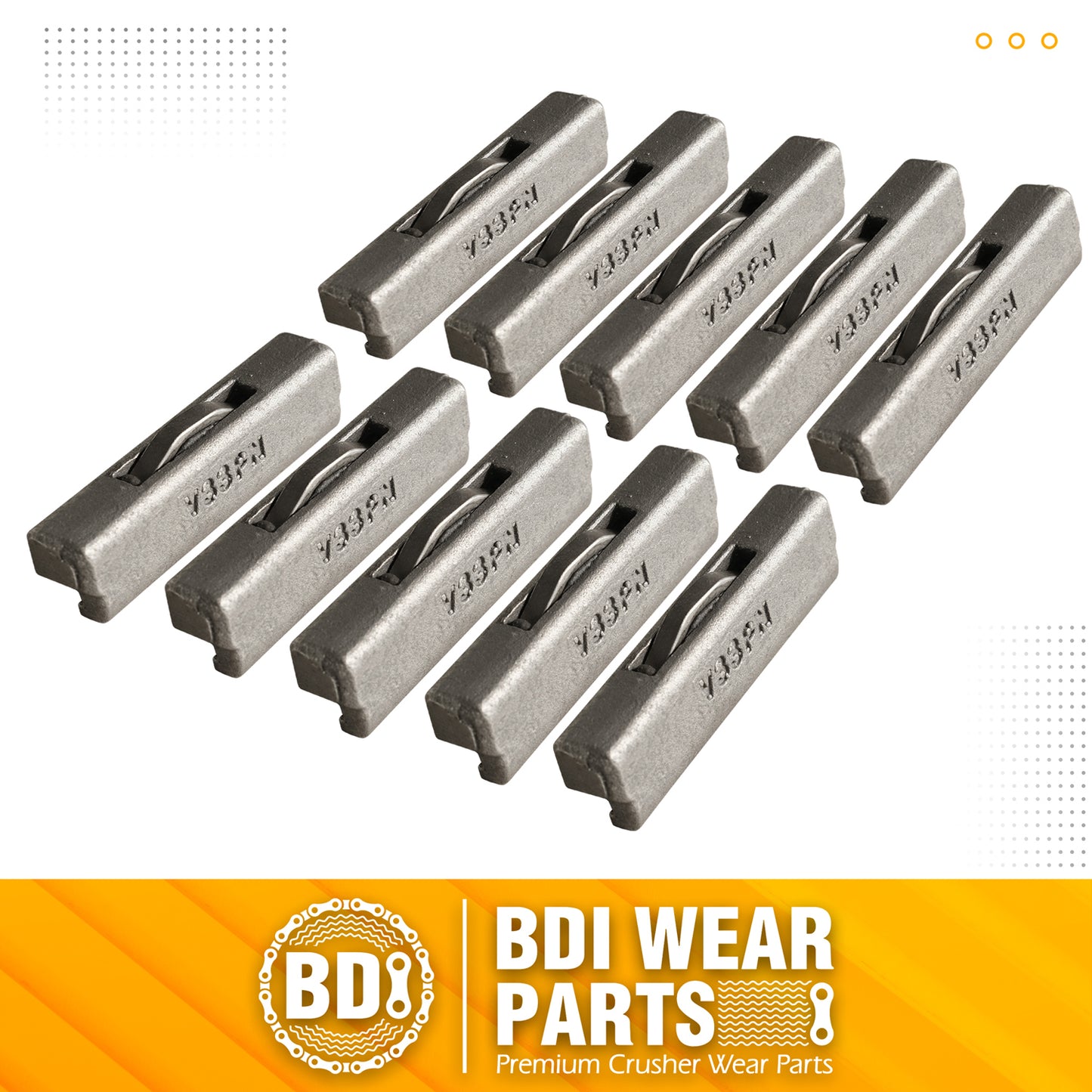BDI Wear Parts V33PN Flex Pins Fits Esco Style Bucket Teeth/Tooth V33SYL - 10PCS