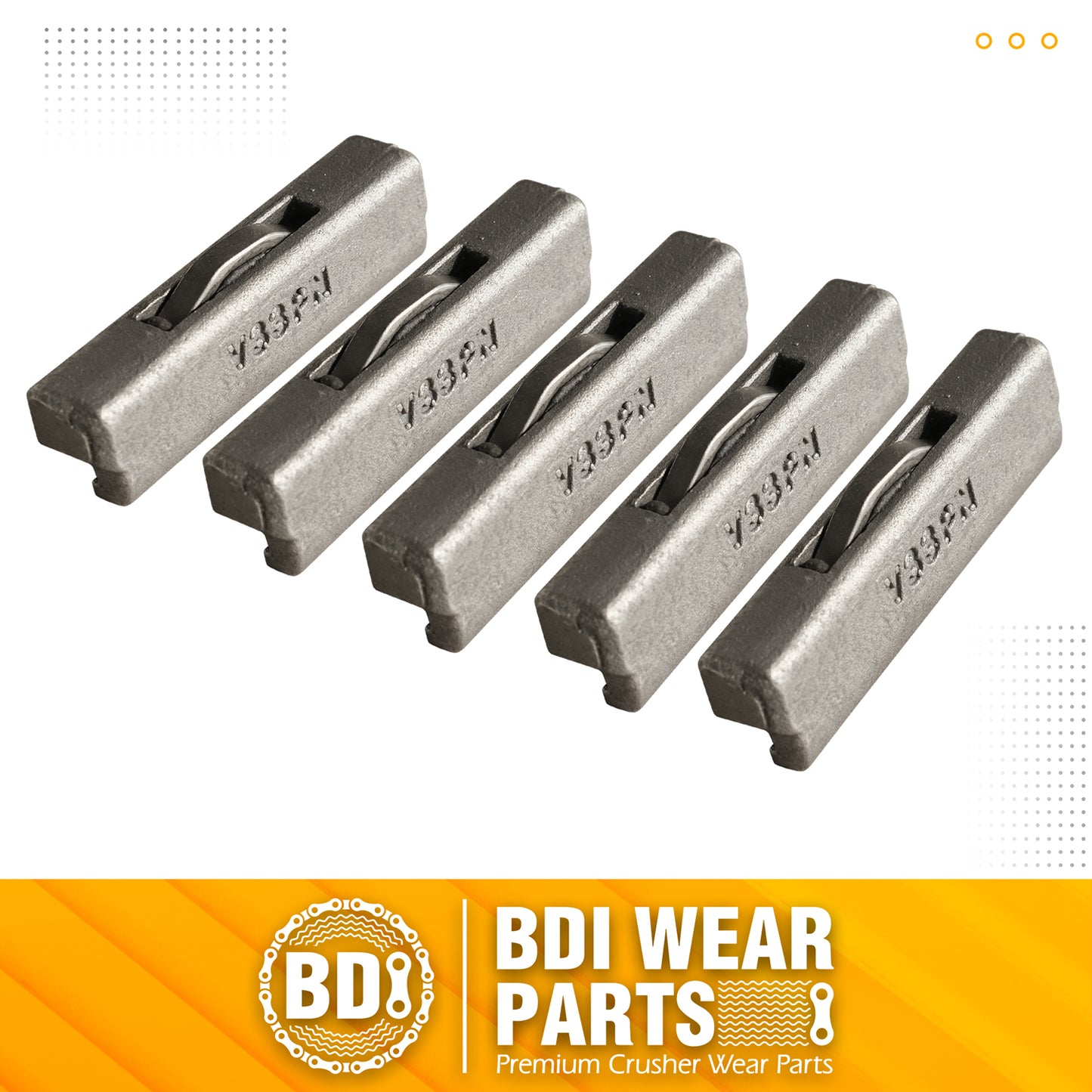 BDI Wear Parts V33PN Flex Pins Fits Esco Style Bucket Teeth/Tooth V33SYL - 5PCS