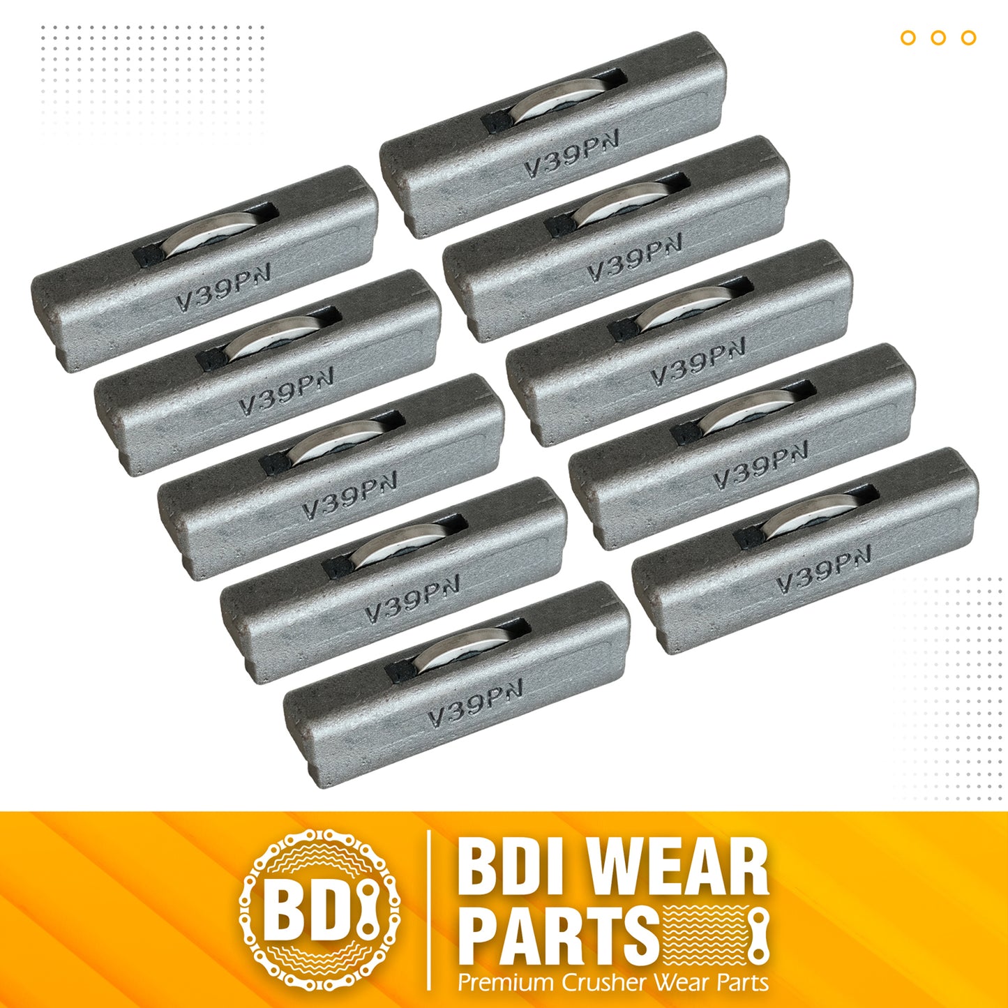 BDI Wear Parts V39PN Flex Pins Fits Esco Style Bucket Teeth/Tooth V39SYL - 10PCS