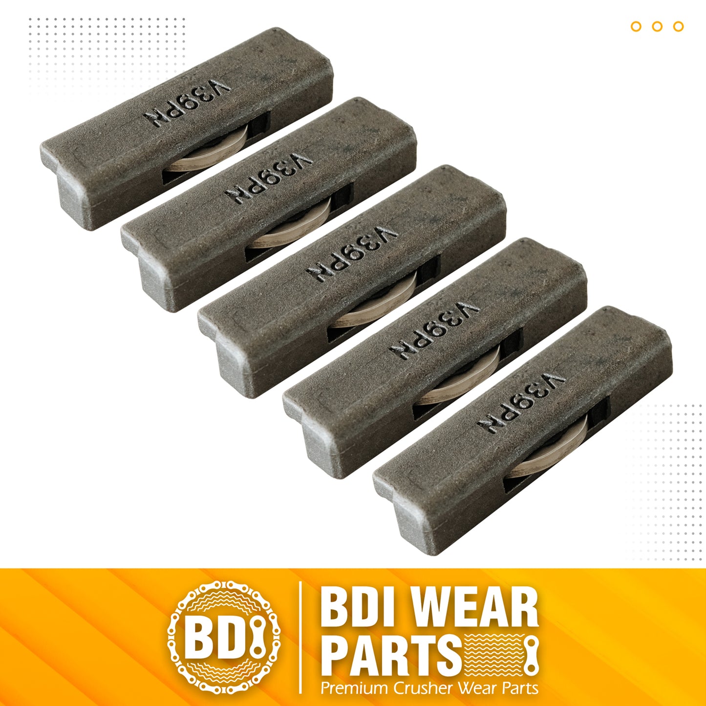 BDI Wear Parts V39PN Flex Pins Fits Esco Style Bucket Teeth/Tooth V39SYL - 5PCS