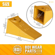 BDI Wear Parts X156 Dirt Teeth Hensley Style Bucket Teeth/Tooth & P156 Roll Pins - 9 Pack