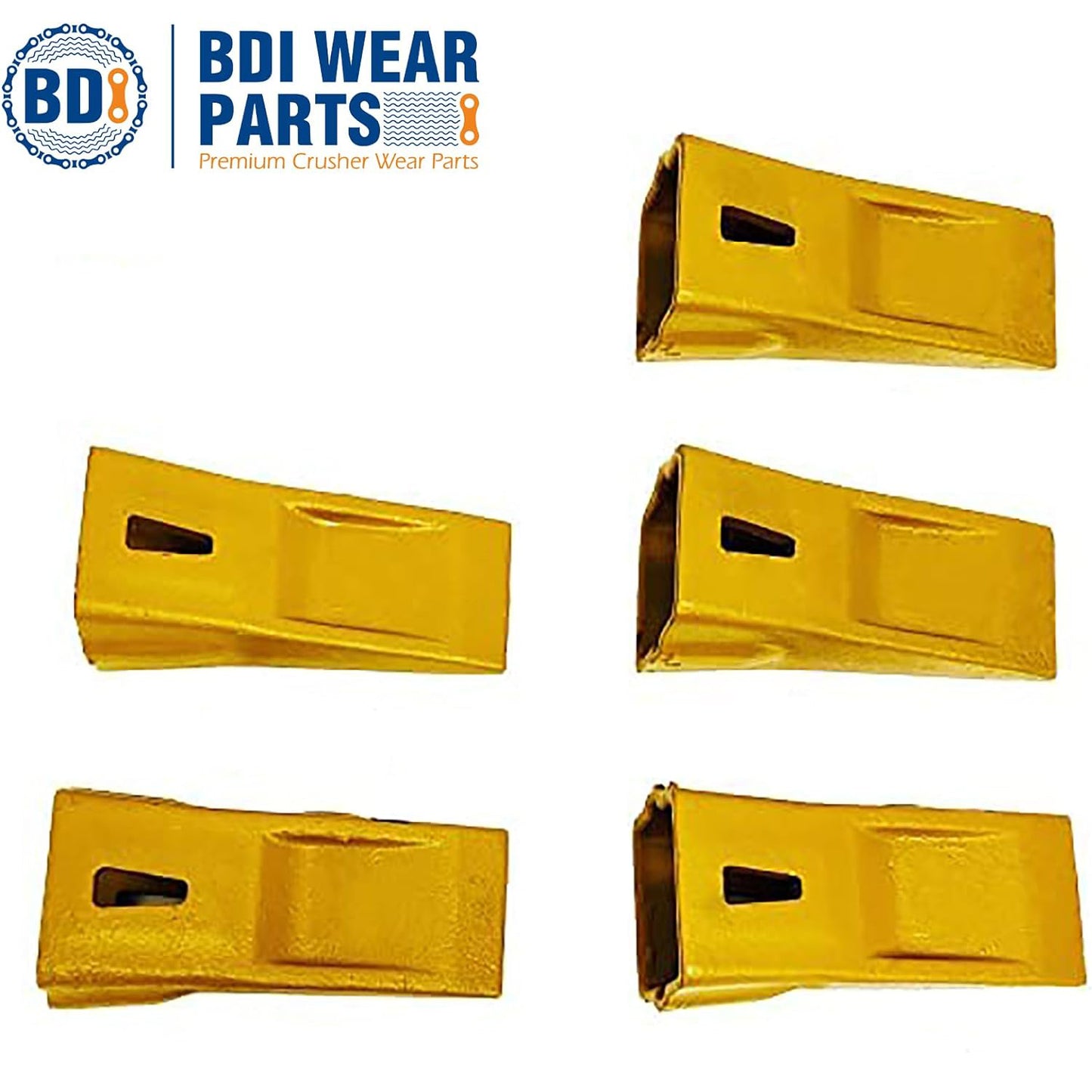 BDI Wear Parts X290 Bucket Teeth Only for Hensley Style Skid Steer Excavator Standard Dirt Bucket Tooth - 10 Pack
