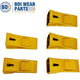 BDI Wear Parts X290 Bucket Teeth Only for Hensley Style Skid Steer Excavator Standard Dirt Bucket Tooth - 5 Pack